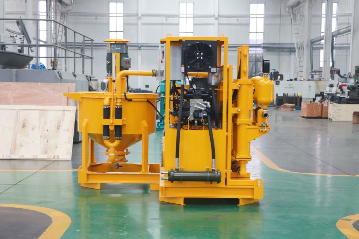 grout mixing and injection plant