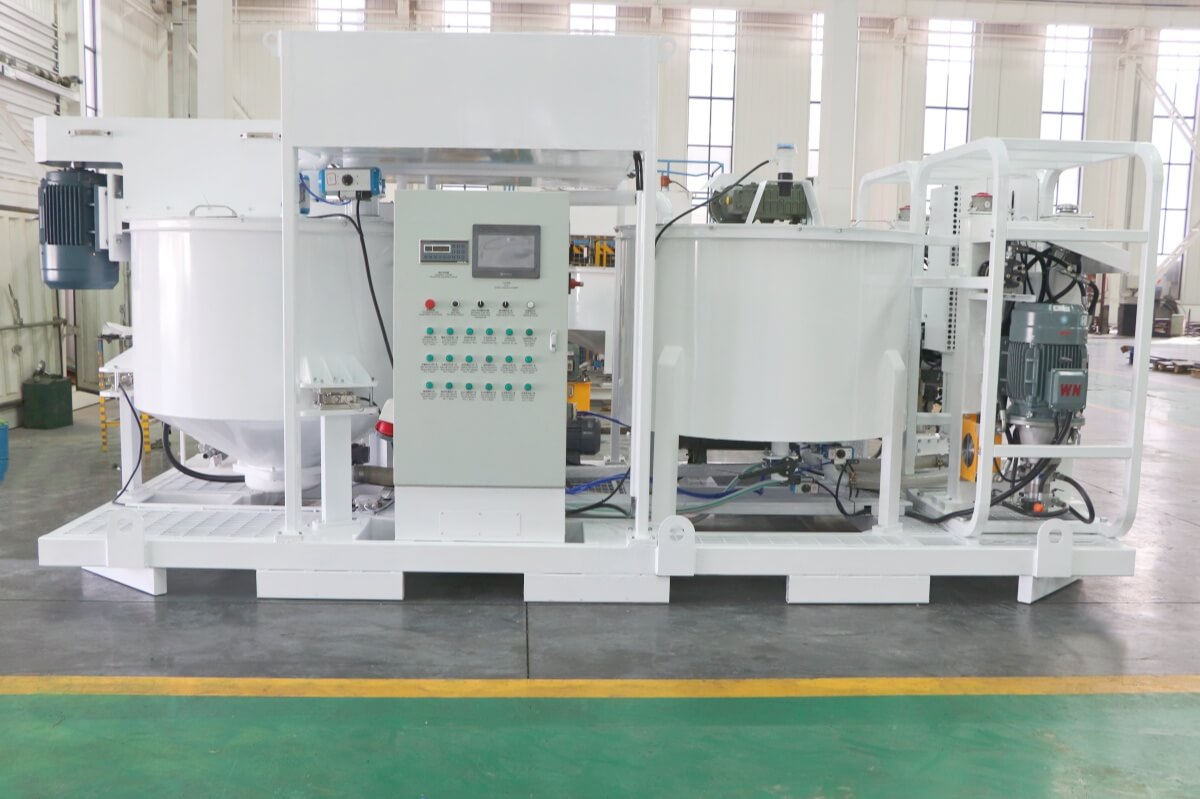 Fully automated grouting pump station