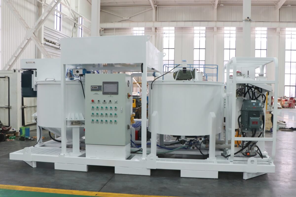 Grout plant with a 1200L Agitator