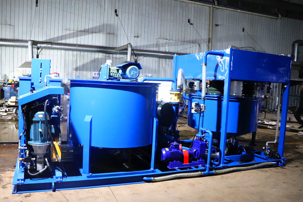 all in one colloidal grout mixing plant
