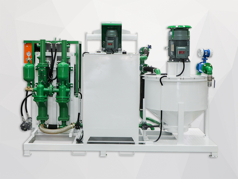 automatic bentonite mixing plant and pump