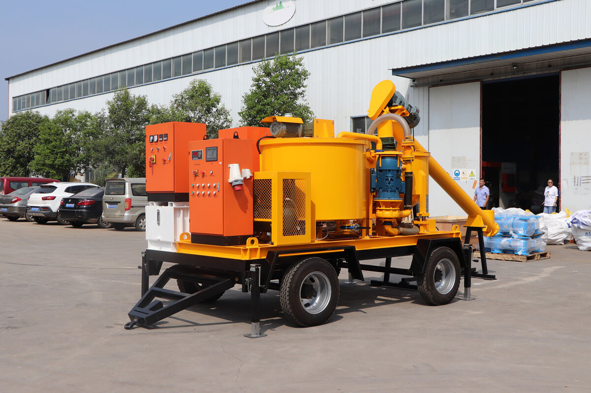 China grout mixer and pump with wheels for sale
