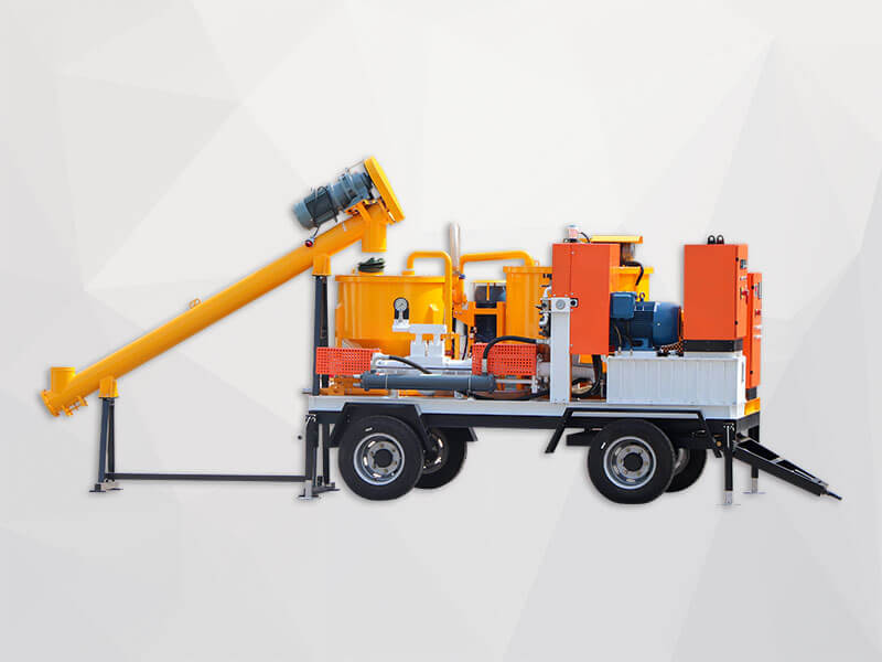 grout mixer pump with wheels