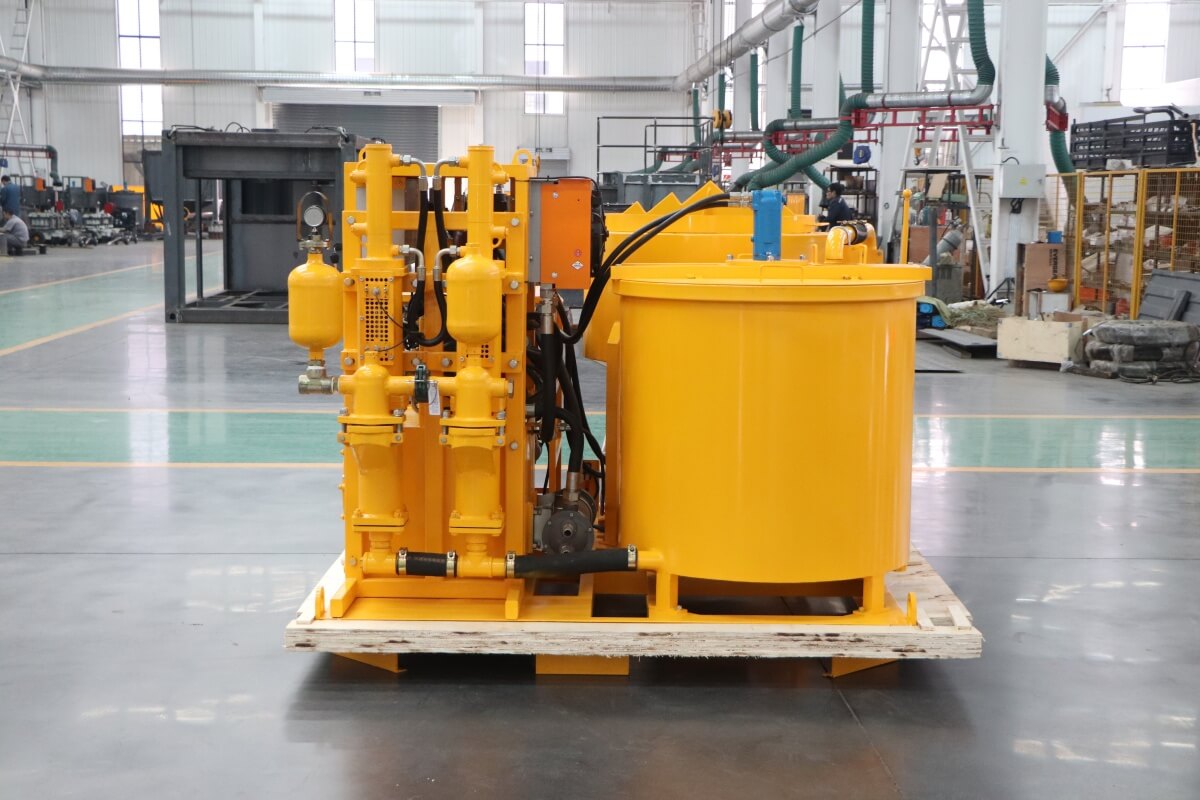 Hydraulic drive grout unit