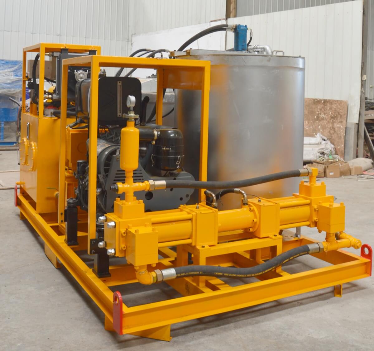 compact grout plant unit