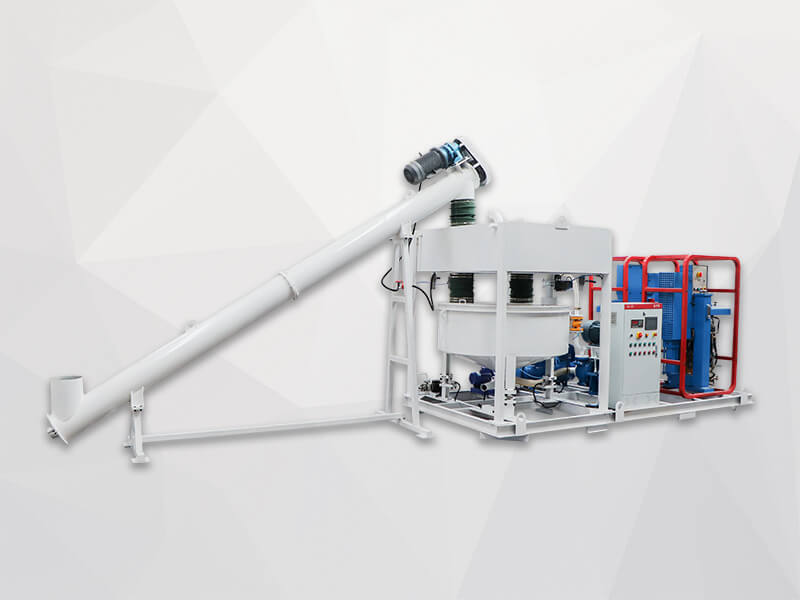 automated mixing and grouting plant
