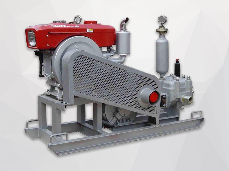 grout pump with diesel engine