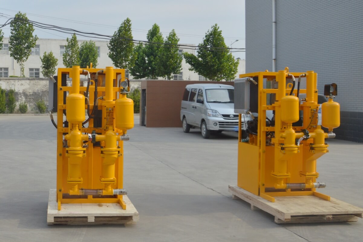 hydraulic double plunger grout pump