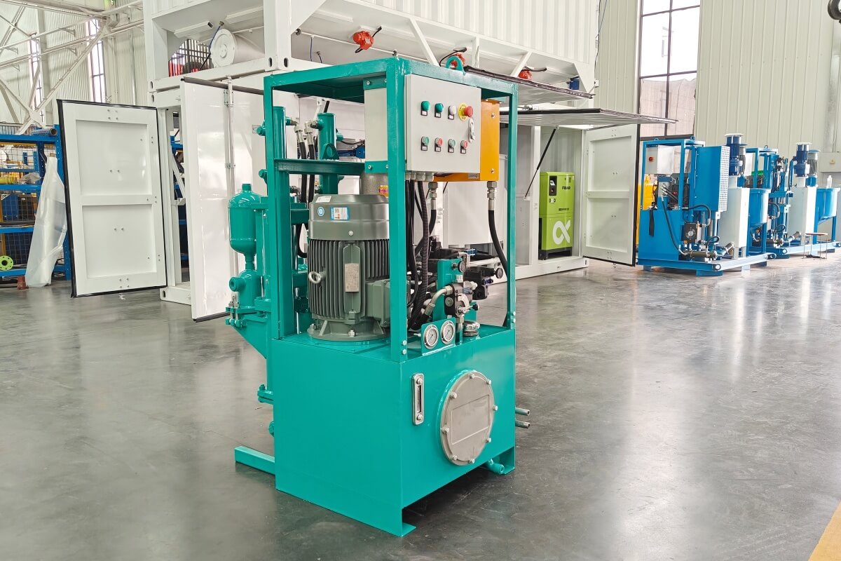 hydraulic injection pump for grout