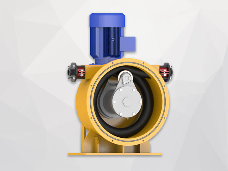 single roller hose pump