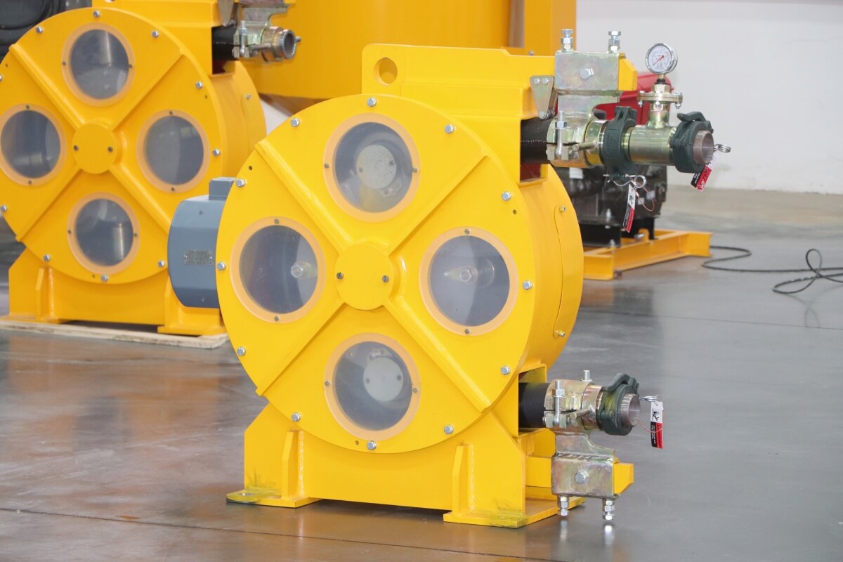 TBM peristaltic hose pumps for transfer cement slurry
