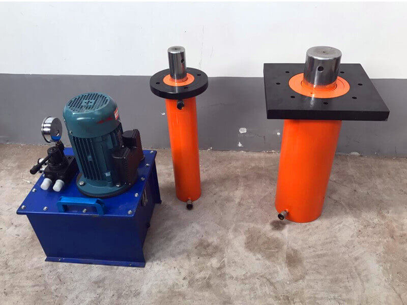 Single acting electric oil pump