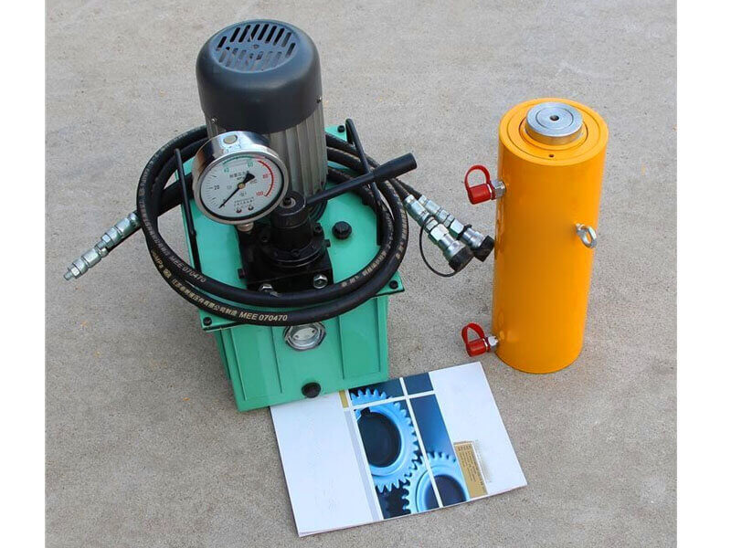 double acting hydraulic jack with electric pump
