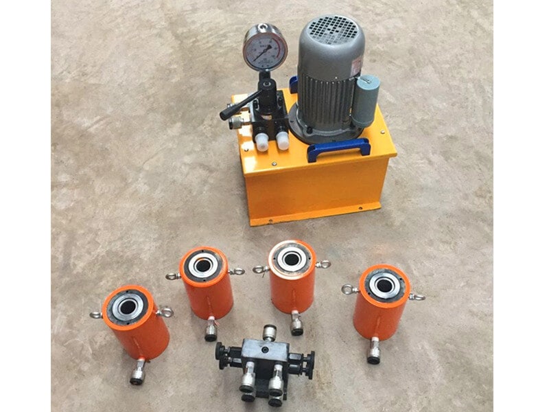 30ton single acting hydraulic jack with electric pump