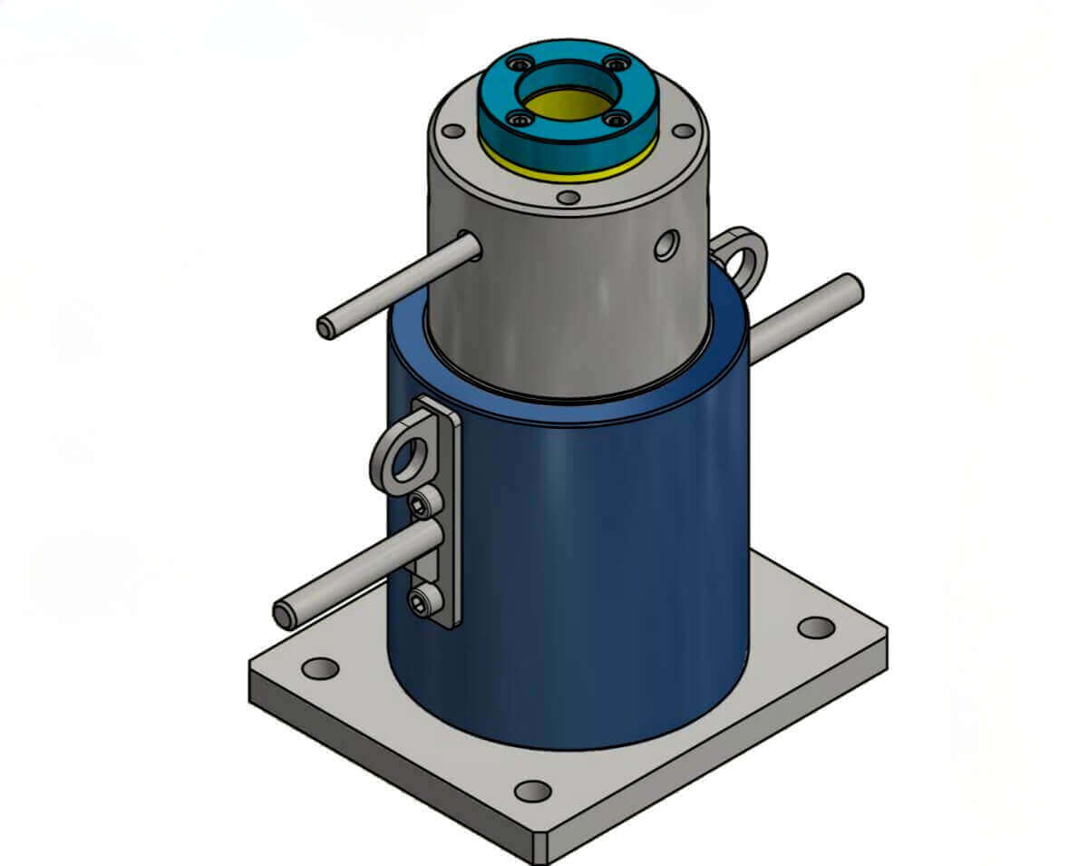 Hydraulic cylinder with mechanical lock nut