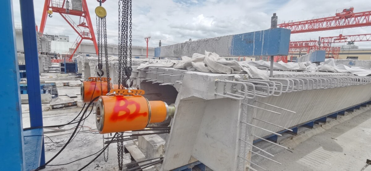 Prestressed Concrete Anchor PC Strand Post Tension Stressing Jack