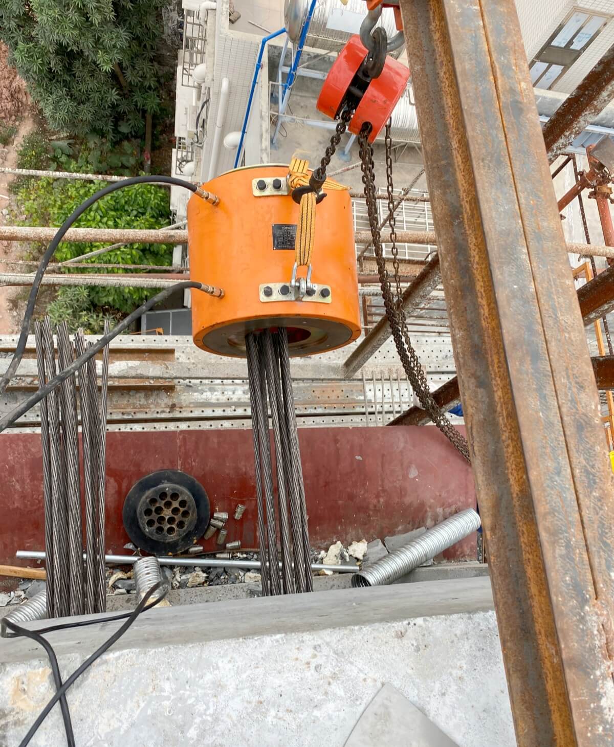 Multi Strand Heavy Post Tension Hydraulic Jack
