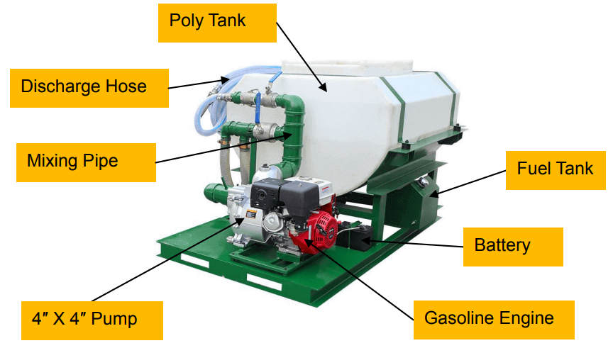 small hydroseeder with poly tank