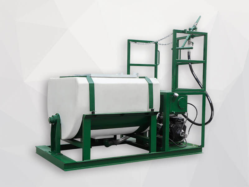 500 Gallon hydro seeding unit with poly tank