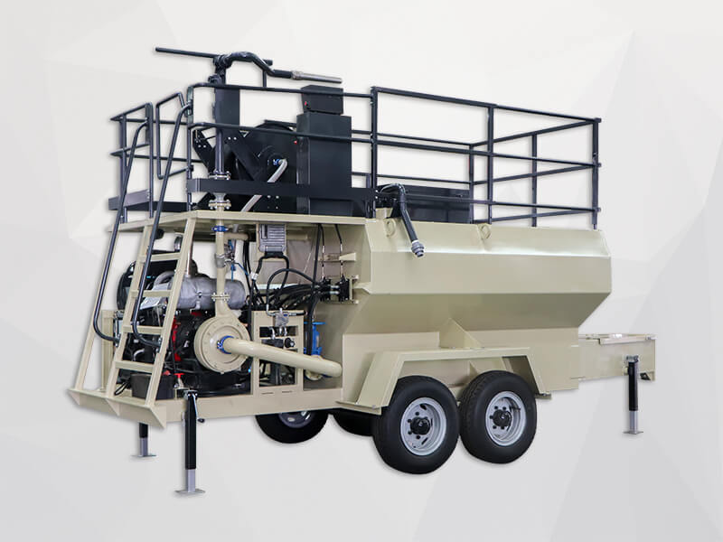 towable hydroseeding machine