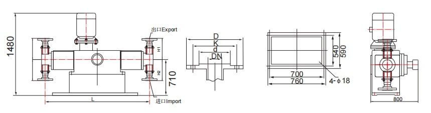 2LDJ4 Plunger Metering Pump Installation Diagram