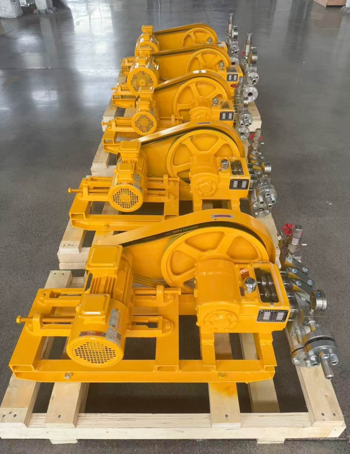 Crankshaft driven plunger pump