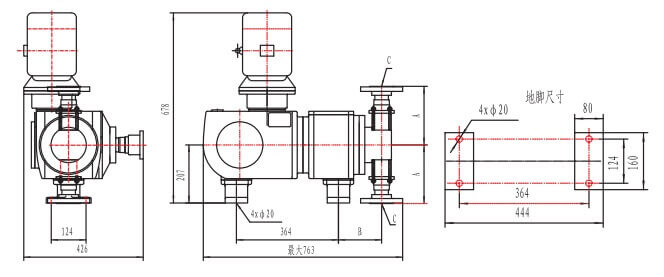 LDJ4 Plunger Metering Pump Installation Diagram