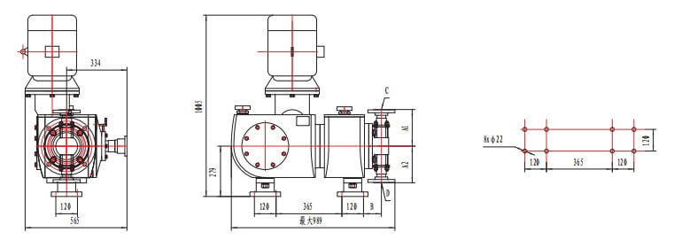 LDJ5 Plunger Metering Pump Installation Diagram