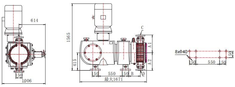 LDJ7-M Hydraulic Diaphragm Metering Pump Installation Diagram