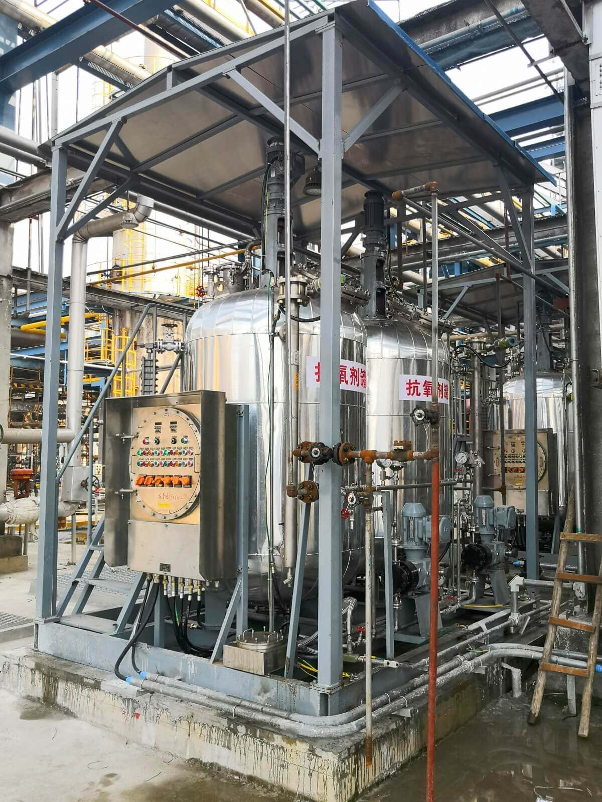 Metering pump dosing system at the customer’s site