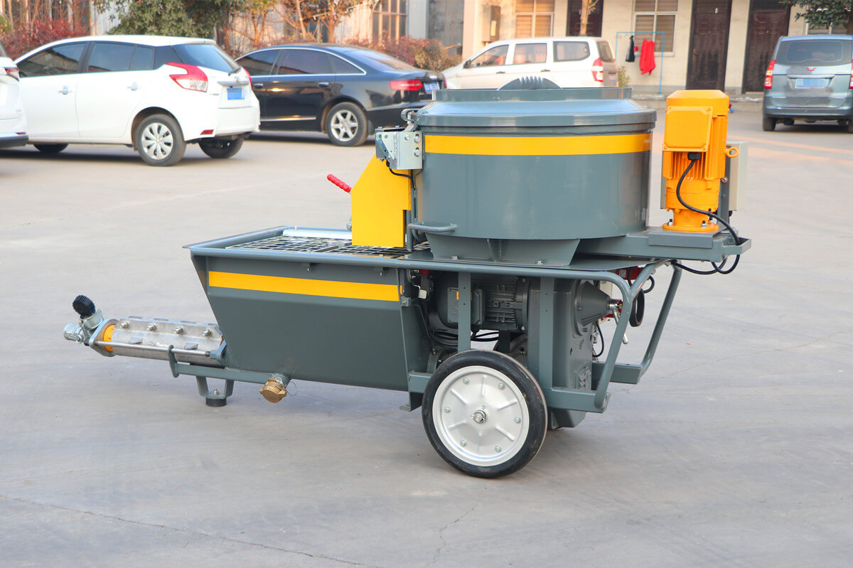 screw type mortar spraying machine