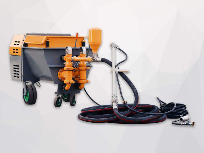 double piston mortar spraying machine