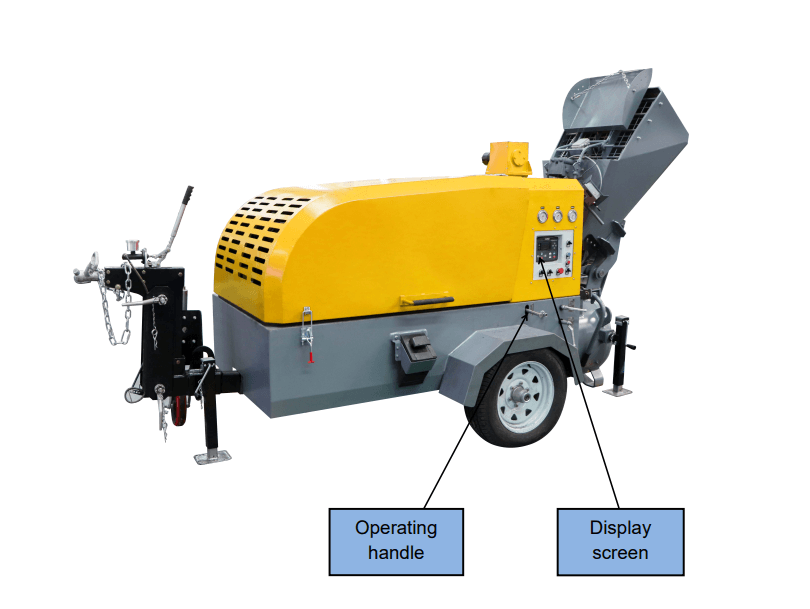 Semi-Dry Mortar Screed Mixer Pump