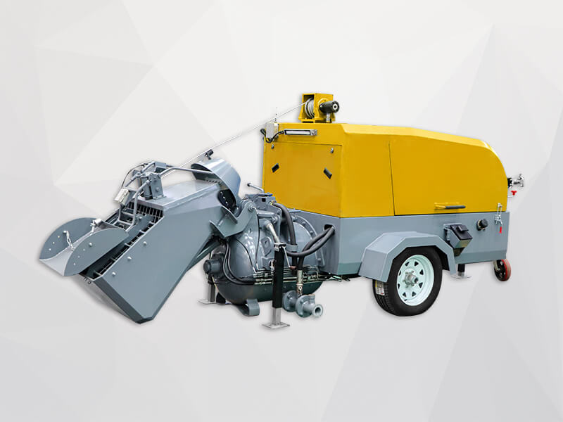 floor-screed conveying machine