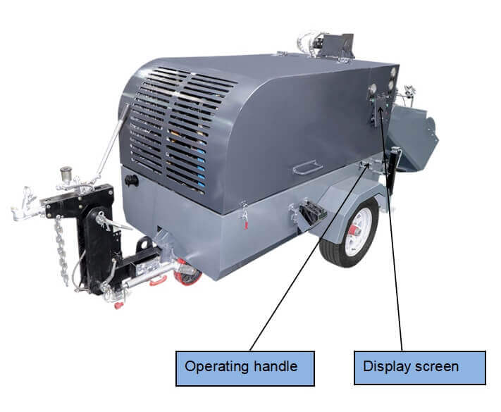 Mortar Mixer And Transfer Machine with display screen