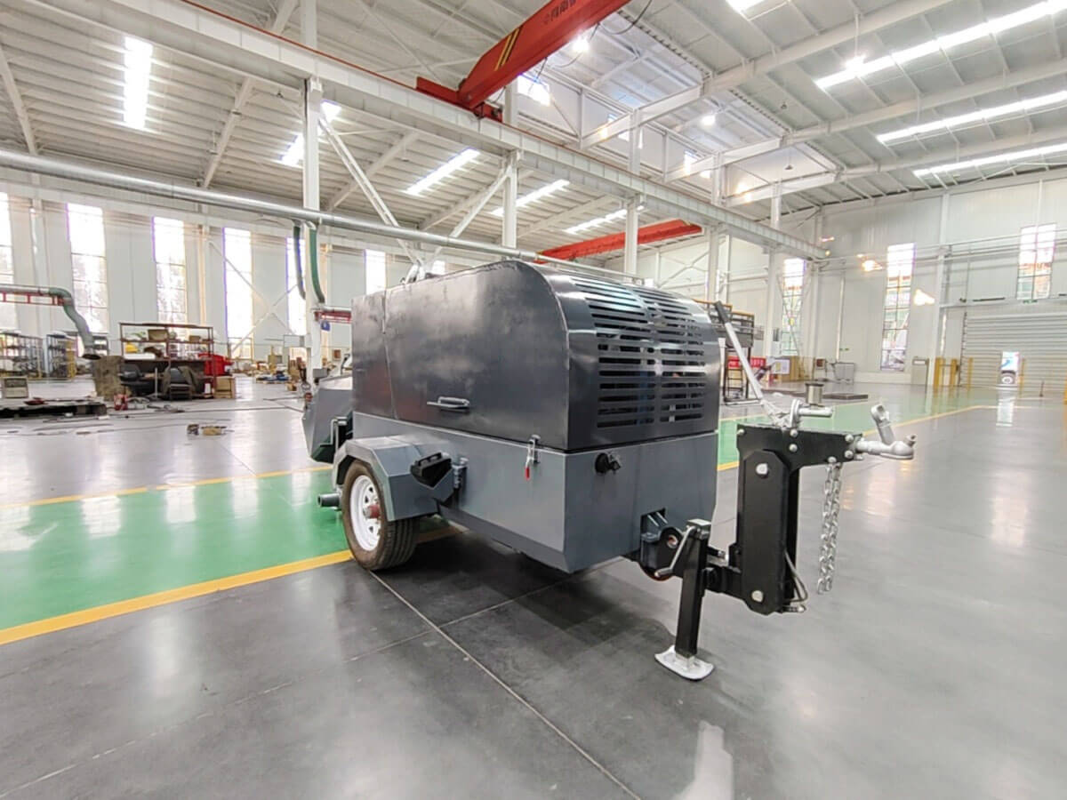 floor screed mixer and transfer machine