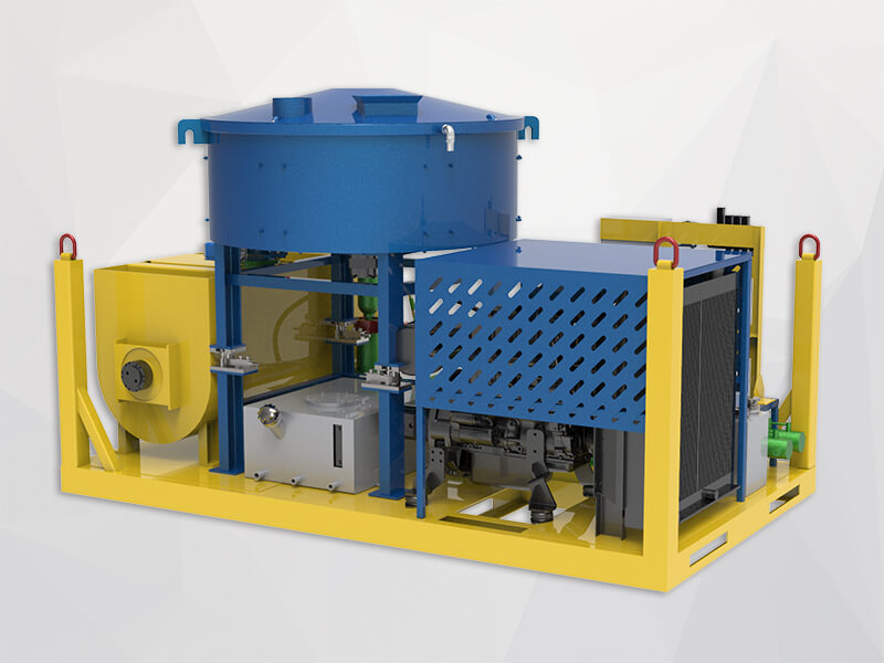 Floor screed mix and pump machine