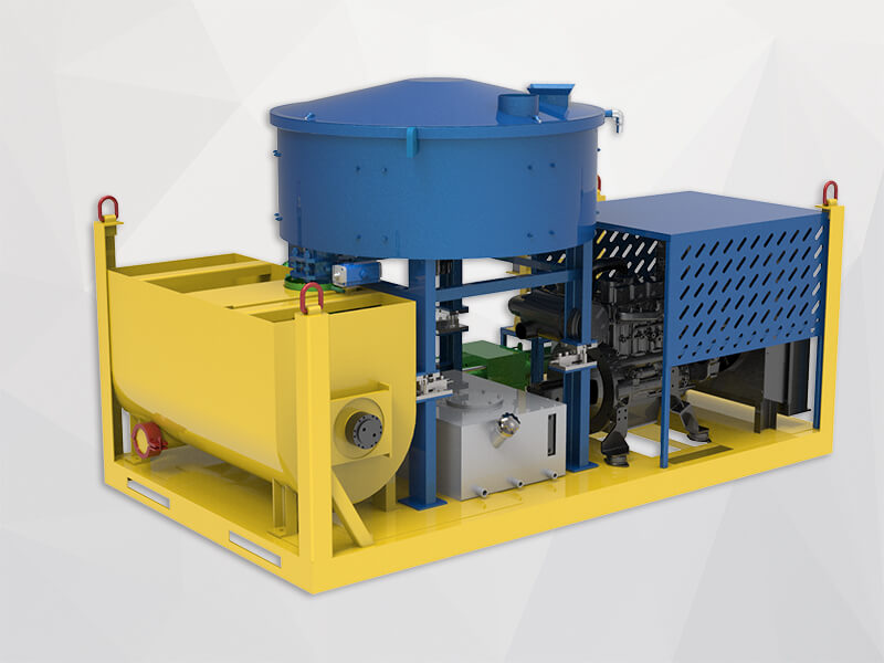 Floor screed mortar mix and pump machine
