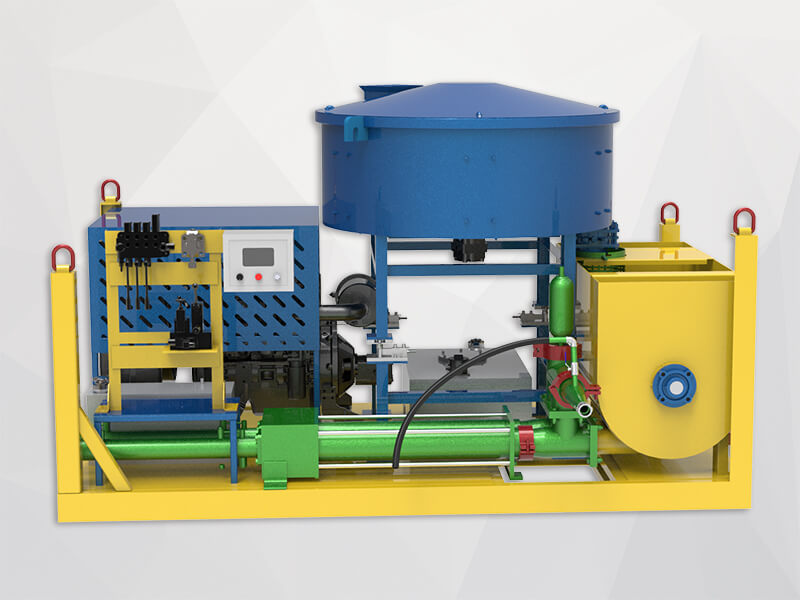 Self-leveling mortar mixing station