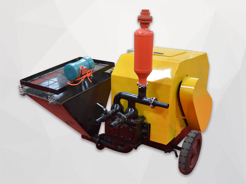 double piston mortar plastering pump