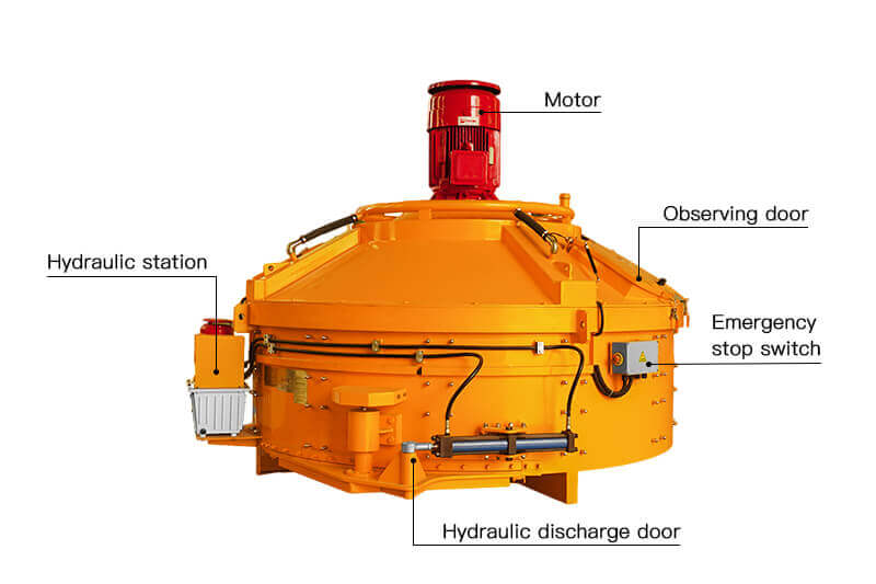 made in China planetary mixer for UHPC and Refractory