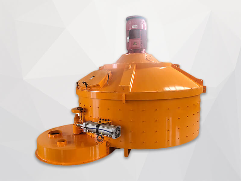 Hydraulic pneumatic discharge planetary concrete mixer
