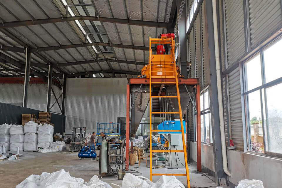 Planetary Concrete Mixer with skip hopper from China