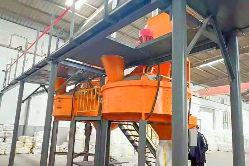 vertical shaft Precast concrete Mixer With Skip Hopper