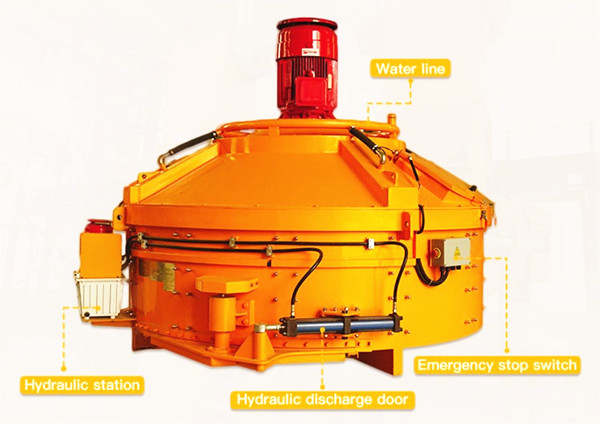 structure of planetary concrete mixer 