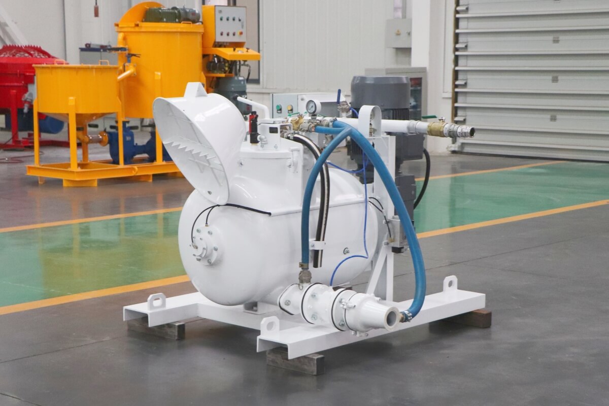 Pneumatic Solid and Moistened Mortar Mixing and Conveying Unit