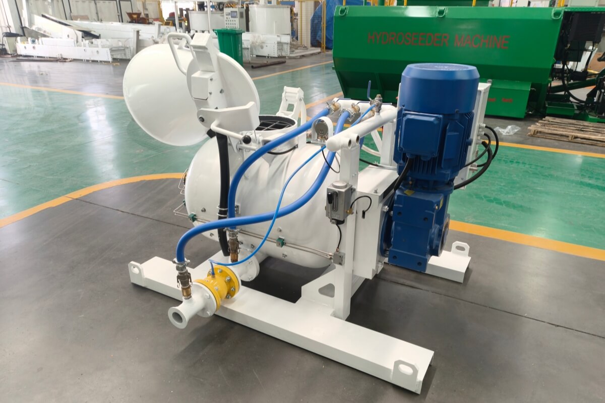 refractory concrete mixing and conveying pump