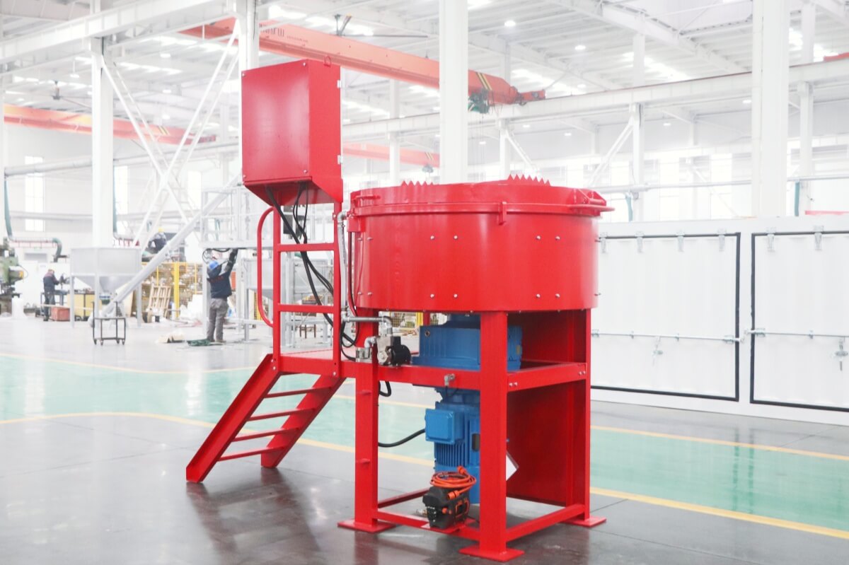 700kg capacity refractory pan mixer