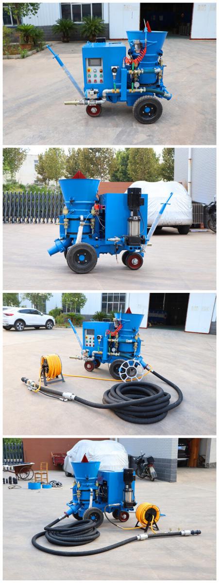 refractory gunning machine application