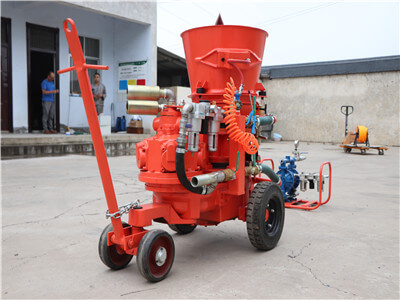Refractory spraying machine for steel plant